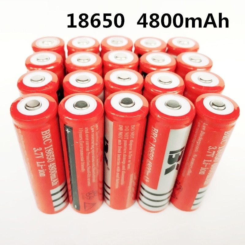 18650 Batterij oplaadbare lithium batterij 4800 mAh 3.7 V Li-Ion batterij voor zaklamp Zaklamp 18650 Batterijen GTL EvreFire