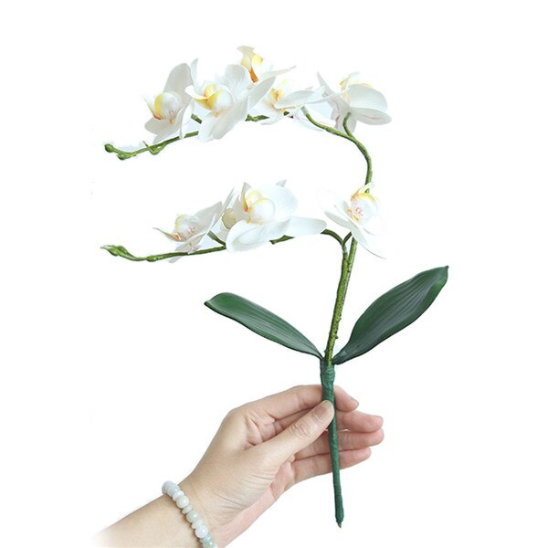 Artificial Flower Branch Silk Artificial Moth Orchid Butterfly Orchid for DIY House Wedding Festival Home Decoration: B
