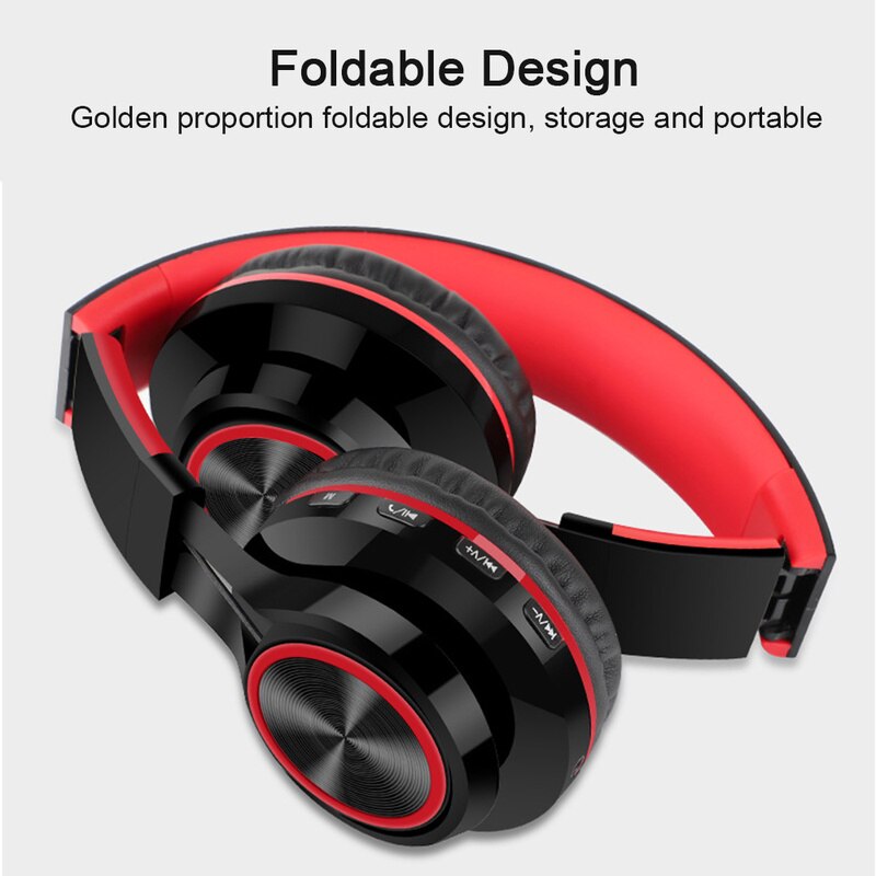 SIFREE Wireless Headphones - Bluetooth 5.0 Headset - Foldable with Mic - TF Card & FM Radio Support
