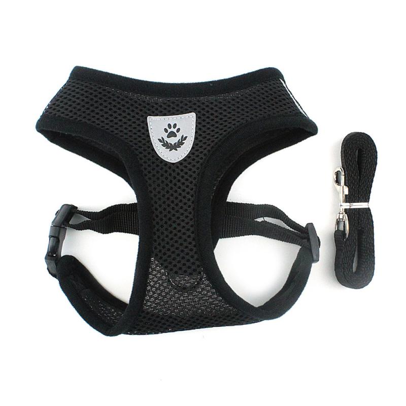 Dog Harness Vest Training Puppy Soft Mesh Pet Harness For Dogs Cats Small Nylon Chest Strap Bulldog Mascarillas Home Garden