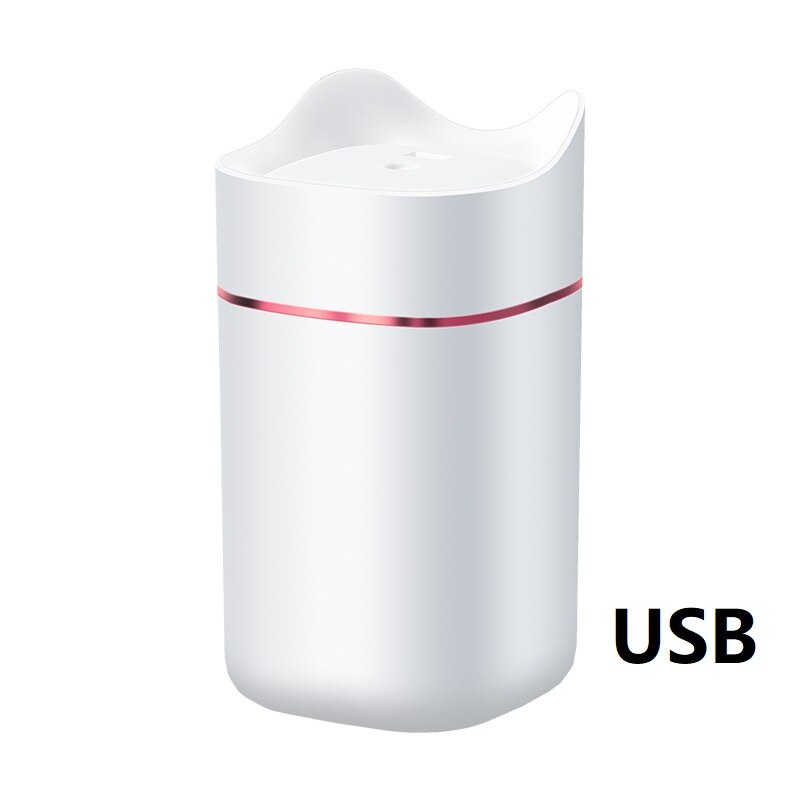 Air Humidifier Home USB Office Aroma Diffuser Intelligent Large Capacity Purification and Hydrating: White USB Type