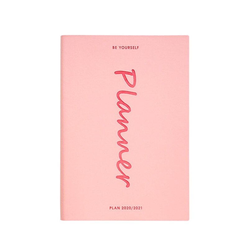Planner Notebook 18 Monthlys Agenda Plan Organizer Binnenpagina Week Maand Plan Journal Opnemen Leven School Briefpapier: Pink