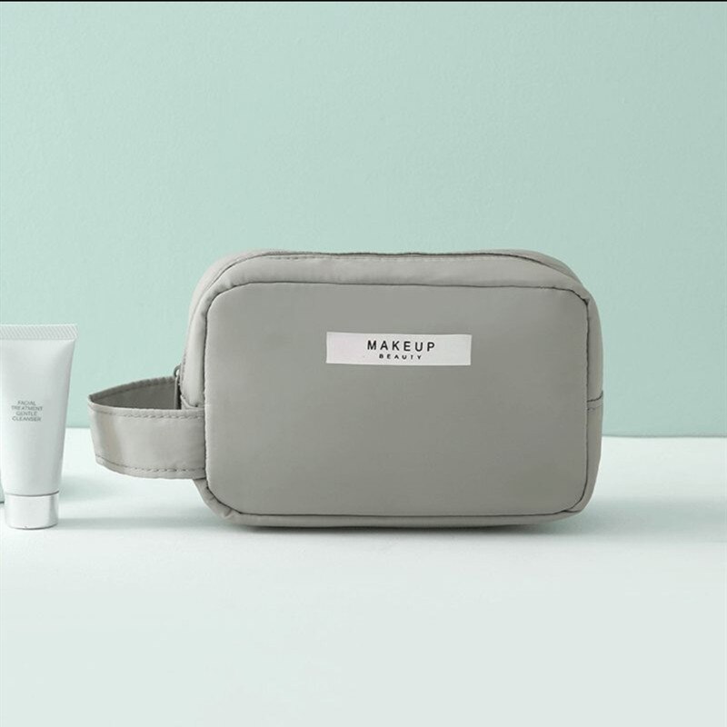 Borsa per trucco per donna articoli da toeletta Organizer custodia da viaggio impermeabile custodia per cosmetici portatile di grande capacità femminile: S Green