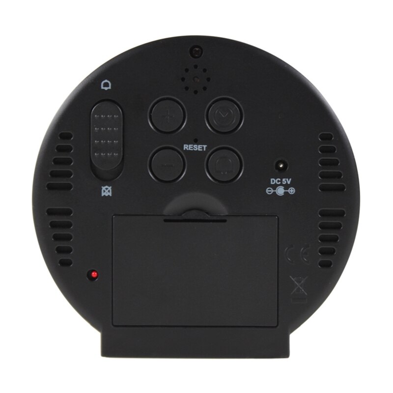 LED Alarm Clock Voice Control Table Wake Up Light Electronic Large Time Temperature Display Home Decor