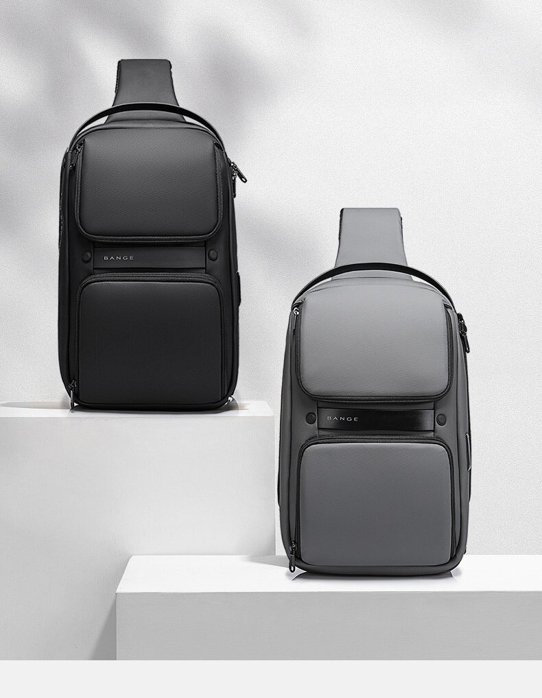 Xiaomi-Bolso de hombro de para hombre, bandolera informal transpirable con carga USB, resistente al agua, cruzado