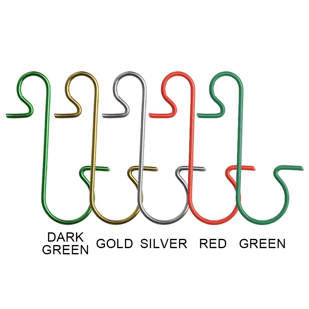 10pz Nuovo Di Natale Gingillo Ornamento Ganci A Forma di S-Ganci Gancio in Metallo mini in Acciaio Inox Ganci per Appendere Natale albero di natale Decorazione