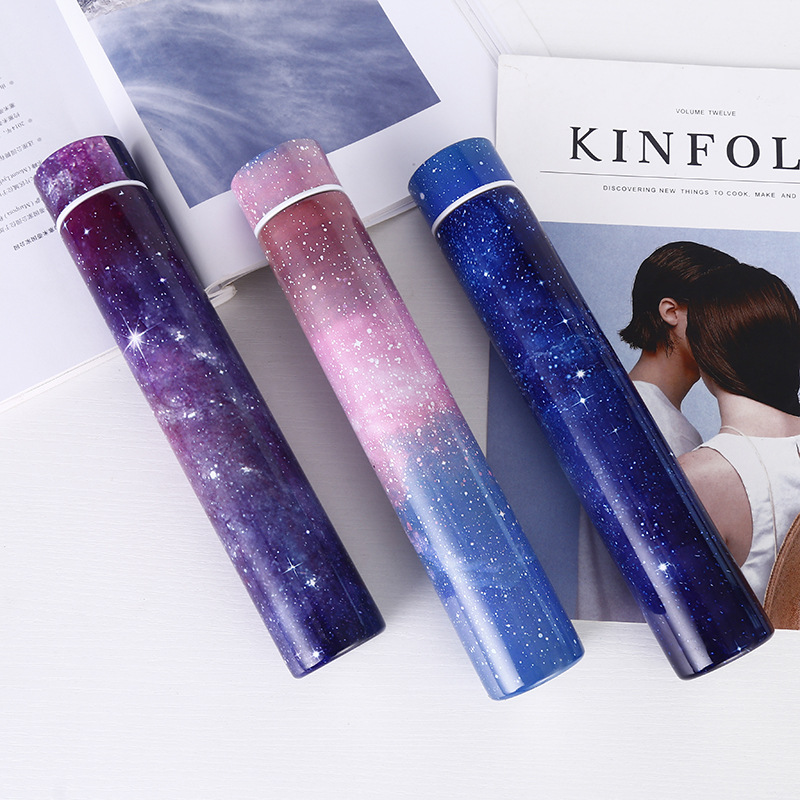 20 Color 260ML Slim Insulated Vacuum Flasks Thermal Bottles Thermos Coffee Mug Stainless Steel Thermos Cup Water Bottle