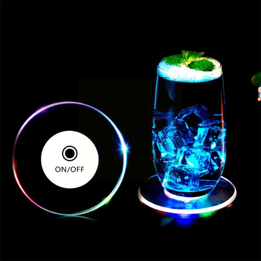 Dessous de verre lumineux LED pour Table à manger, dessous de verre Ultra-fin, napperon lumineux de Table, accessoires de décoration, O0G3
