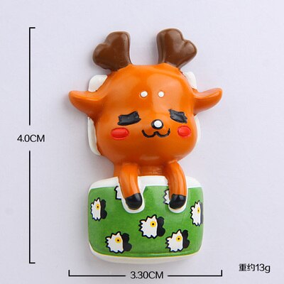 fridge magnet Japan nara souvenir deer animal art crafts resion stereo decoration magnetic sticker paste kids like mini model