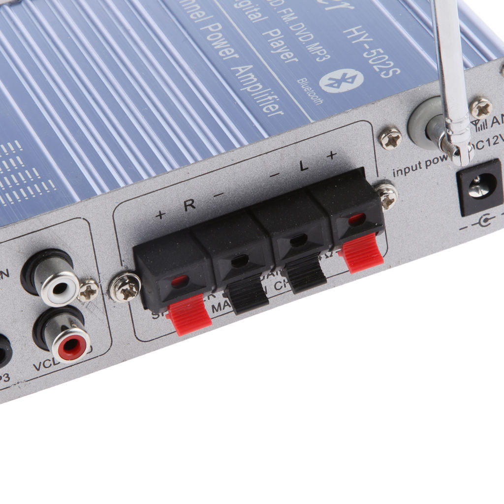 Blue Mini Bluetooth Hi-Fi Stereo Audio AMP Amplifier FM/MP3/SD/USB/DVD for iPod Phone Car Motorcycle Home