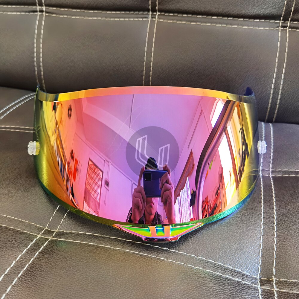 Profi Motorrad Rennen Helm Visier voll Gesicht Helme Objektiv für AGV K1 K3SV K5 Helm Brille: Rose