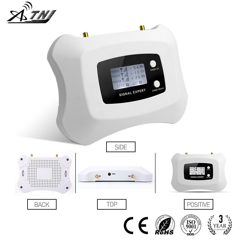 LTE 4G Smart Mini 800MHz Mobile Signal Booster Cell Phone Signal Repeater Cellular Signal Amplifier only Booster + Adapter