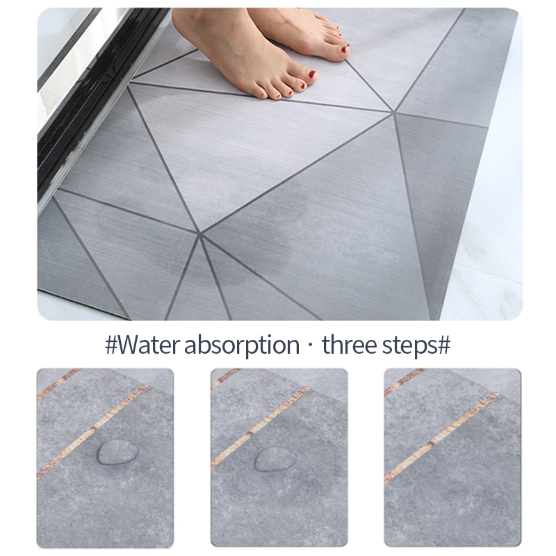Geometrisch Absorbent Bad Matte Schnell Trocknend Bad Teppich Non-slip Eingang Fußmatte Nappa Haut Boden Matten Wc Teppich Hause decor