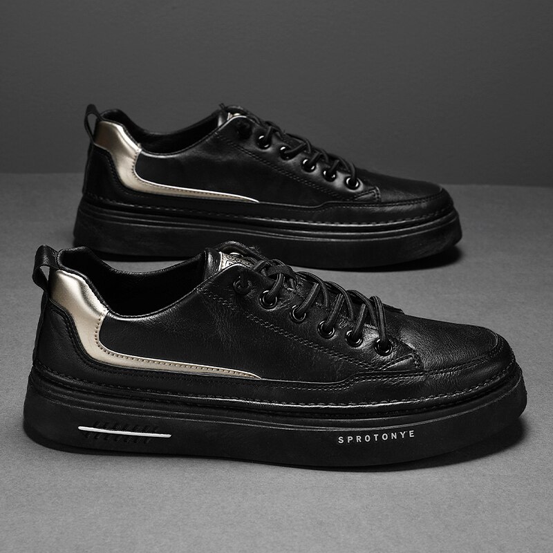 Zapatos de lona transpirables para hombre, calzado informal, versátil, para jóvenes, Tendencia de primavera, para verano,: Black / 42