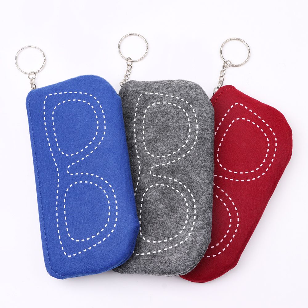 Zacht Vilt Brillenkoker Doos Zonnebril Zak Brillen Mouw Leesbril Rits Pouch Eyewear Protector