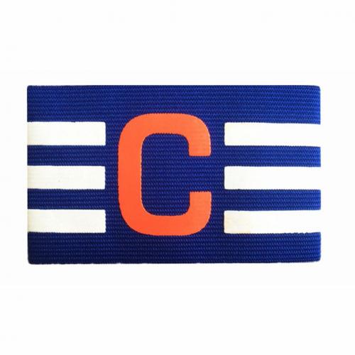 1pc Arm Band Leader competizione calcio capitano bracciale competizione di calcio sport Match Leader gruppo Arm Band Badge: Blu