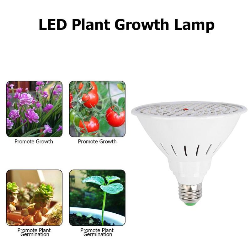 E27 60/126/200/260LED Grow Lamp for Indoor Vegetable Seedling Plant Growth