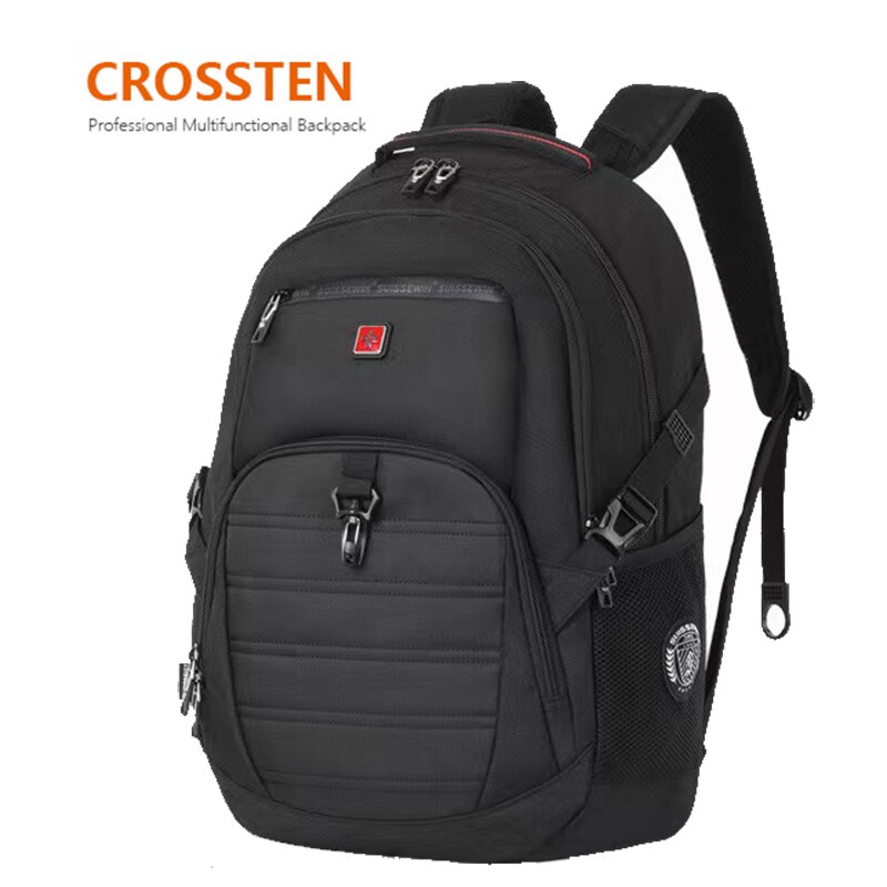 Sac à dos suisse multifonctionnel pour ordinateur portable 15.6 pouces, sacoche de voyage multicouche de grande capacité, sac d'école de originale