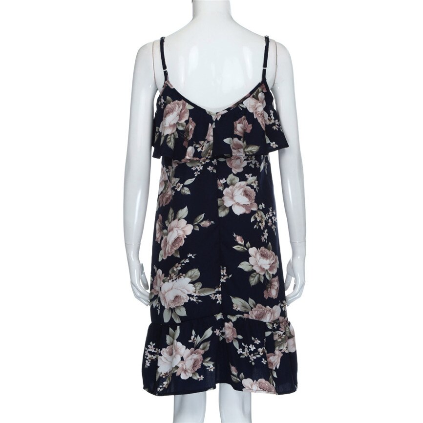 Zomer Dames Zoete Sexy Elegante Jurk Mouwloze Zomer Bloemen Ruches Jurk Off Shoulder Mini Jurk