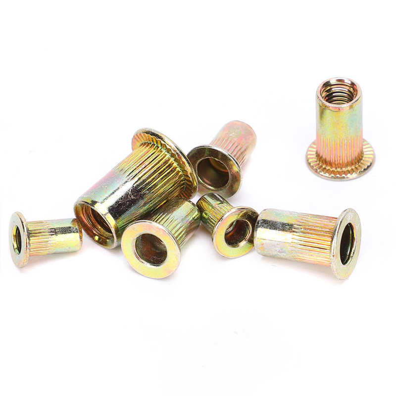 metric threaded inserts thread repair kit M3 M4 M6 Color Zinc Plating Rivet Nuts Set Quick Riveting Hardware