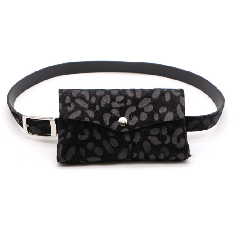 Women Belt Bag Leopard Print Waist Bag Fanny Pack Women Bum Bag Female Bag: B