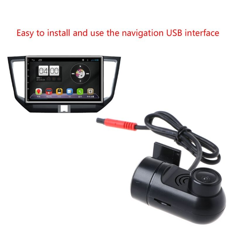 Dashcam auto dvr usb camera voor  hd 170 graden rijden recorder nachtzicht g-sensor