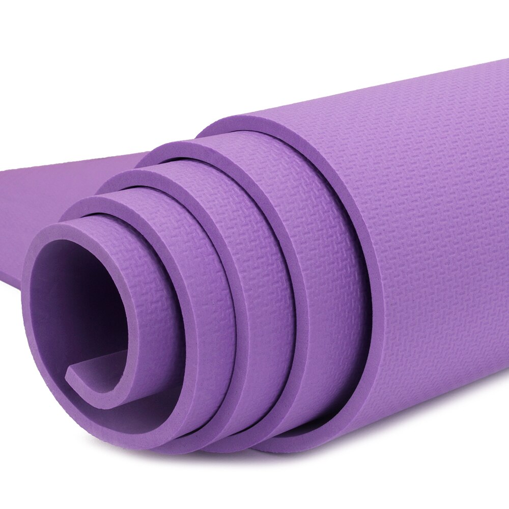 Premium 6MM Thick EVA Yoga Exercise Mat Fitness Aerobic Gym Pilates Camping Mat Non Slip with Carry Strap