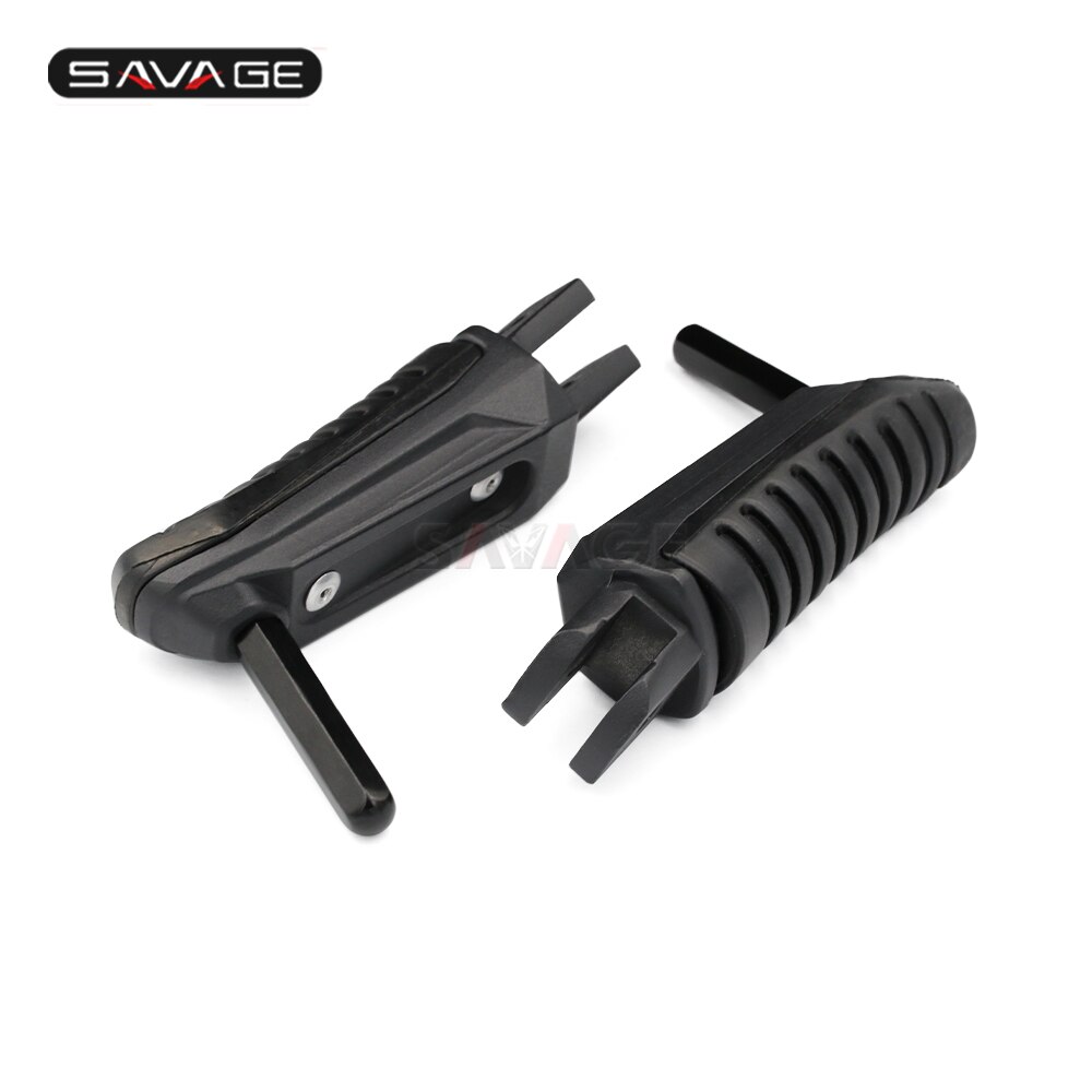 Voetsteunen voor de voorste rijder, voetsteunadapters voor suzuki hayabusa 1999 motoraccessoires pedalen aluminium