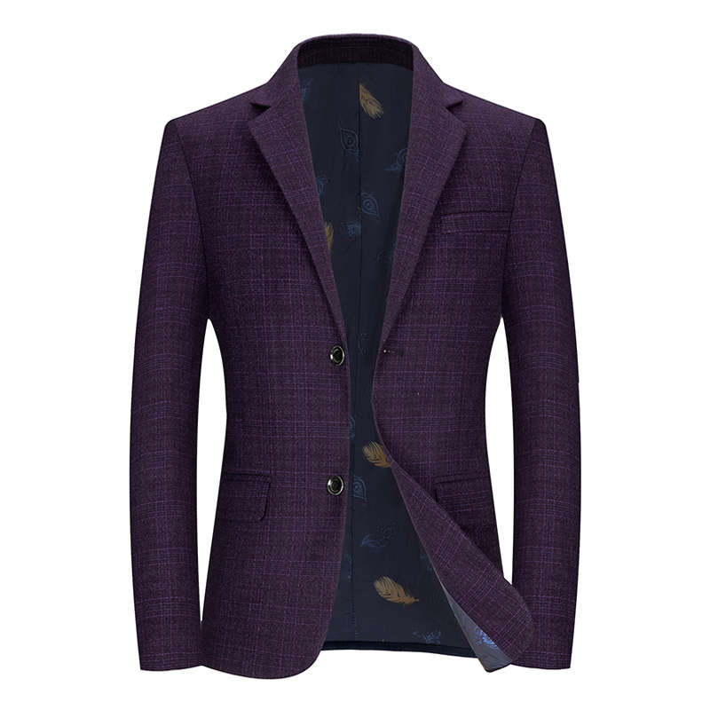 Blazer rayé bicolore pour hommes, veste décontractée, haut de gamme, jeune et d'âge moyen, grand volume, abordable, grande taille,