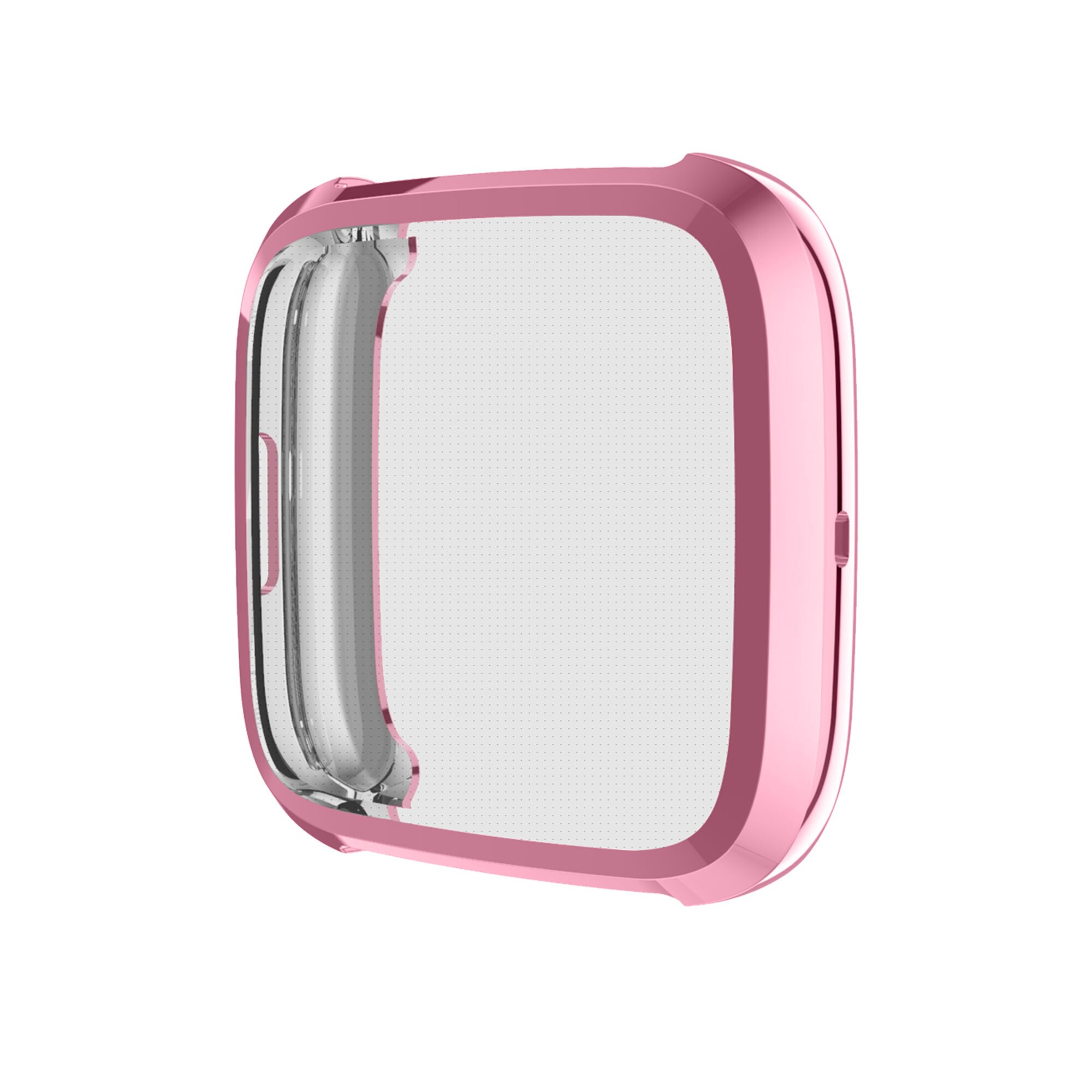 Fitbit versa 2 fodral plätering+tpu skydd silikonfodral helskärmsskydd för fitbit versa 2 fodral 61018
