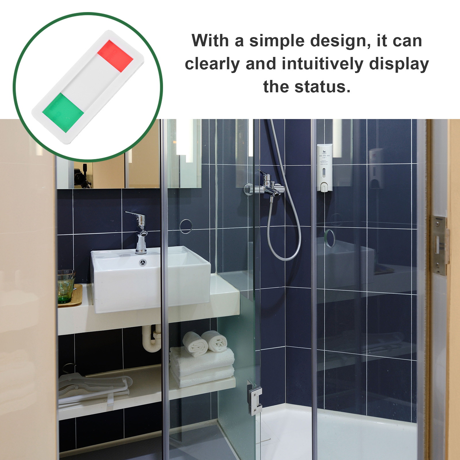 Cartello per porta privacy Ufficio occupato per targa identificativa Cartello per bagno Toilette esterna Occupato Scivolo acrilico Appeso per ufficio