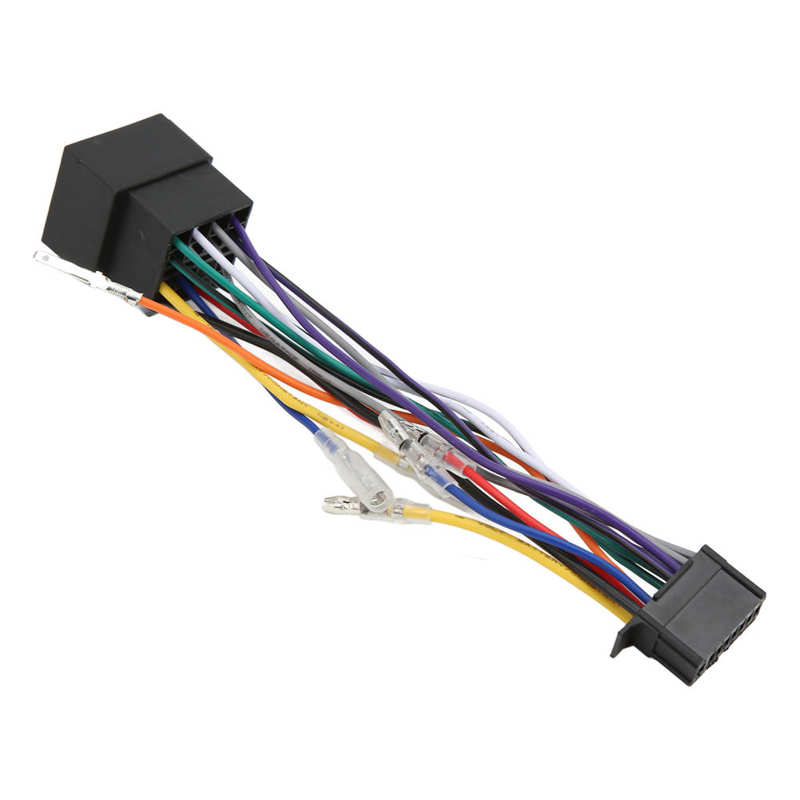 Radio ISO Connector ISO Radio Wiring Harness Anti Melting for Auto