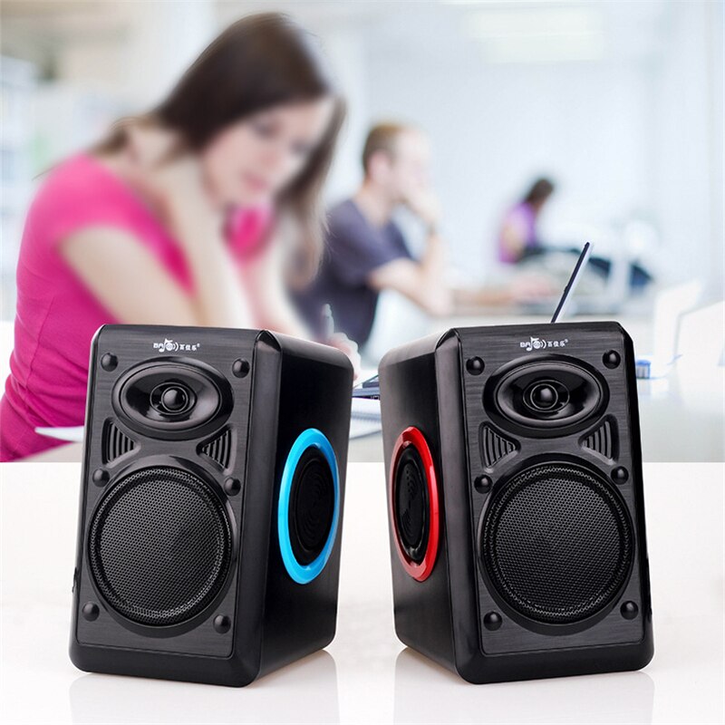 Surround Computer Speakers Met Diepe Bass Usb Bedrade Powered Multimedia Speaker Voor Pc Laptops Builtin Vier Luidspreker Membraan