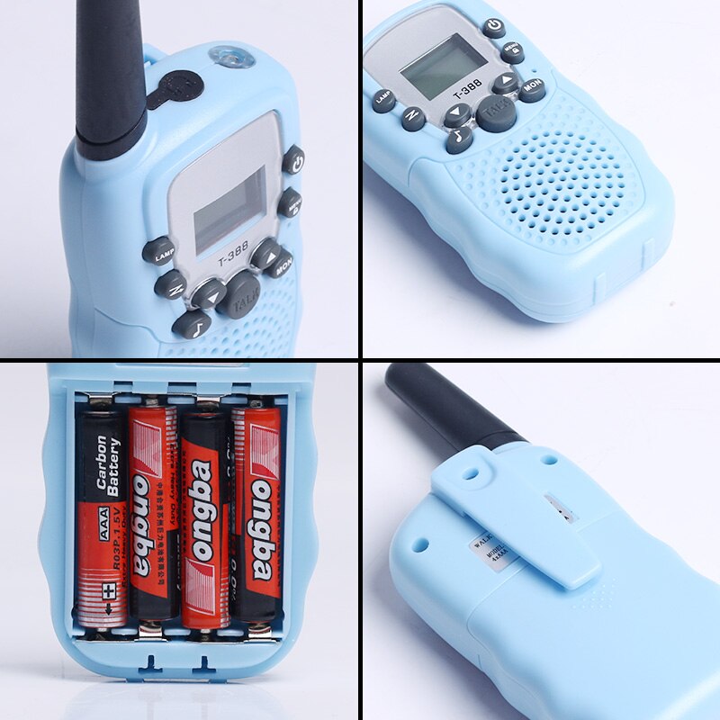 2pcs OPPXUN T388 Mini Children Walkie Talkie Kids Portable Ham Radio Station Cb UHF Headset Transceiver Christmas Telefon