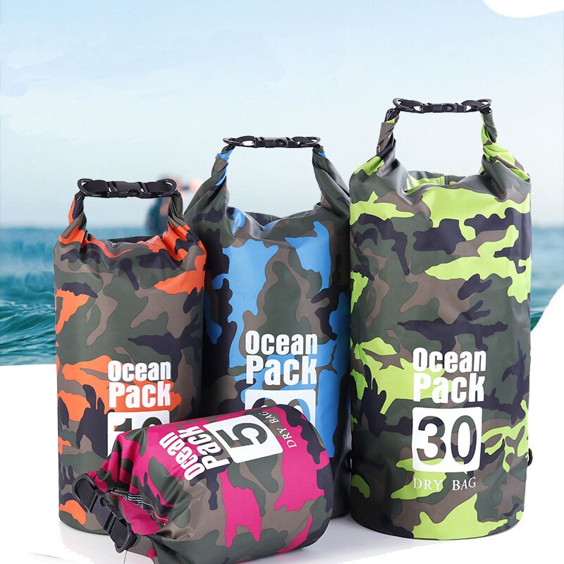 Waterproof Bag Outdoor Camouflage Waterproof Backpack Rafting Upstream Camping Equipment Naturehike Dry Bag Storage Sack