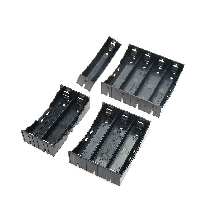 1 stk abs 18650 batteriholder hård stift 1x 2x 3x 4x 18650 holder batterier 18650 kasse genopladeligt batteri strømforsyning