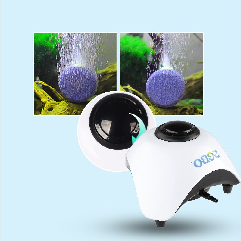 SOBO Silent Aquarium Air Pump Oxygen Pond Aerator Water Fish Tank SB-830A SB-860A 5W/10W Authorized Dealer