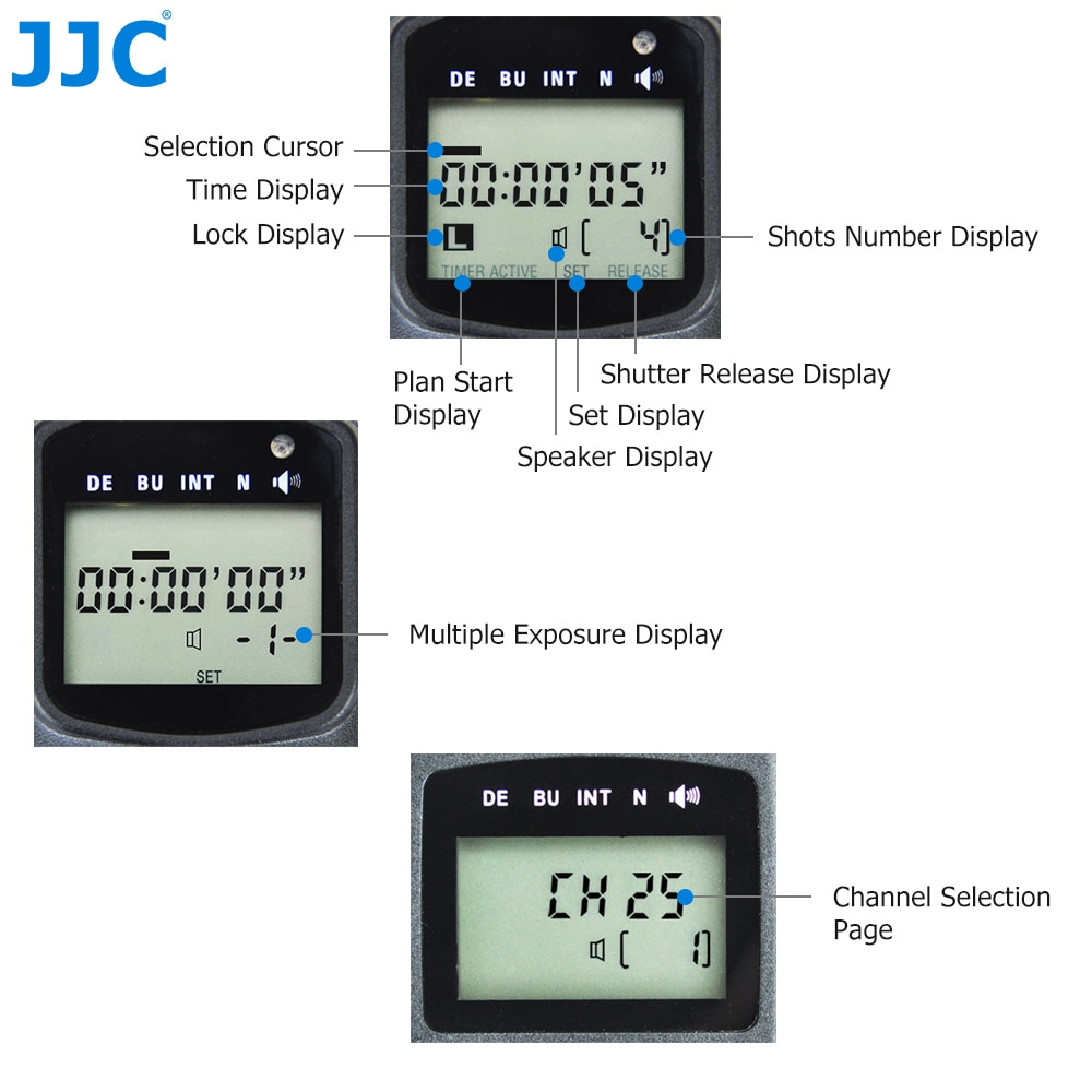 Jjc multiple remote interface och ir-mottagare dslr kamera timer ir infraröd fjärrkontroll för samsung galaxy nx /nx2000/nx500/ ek -gn120
