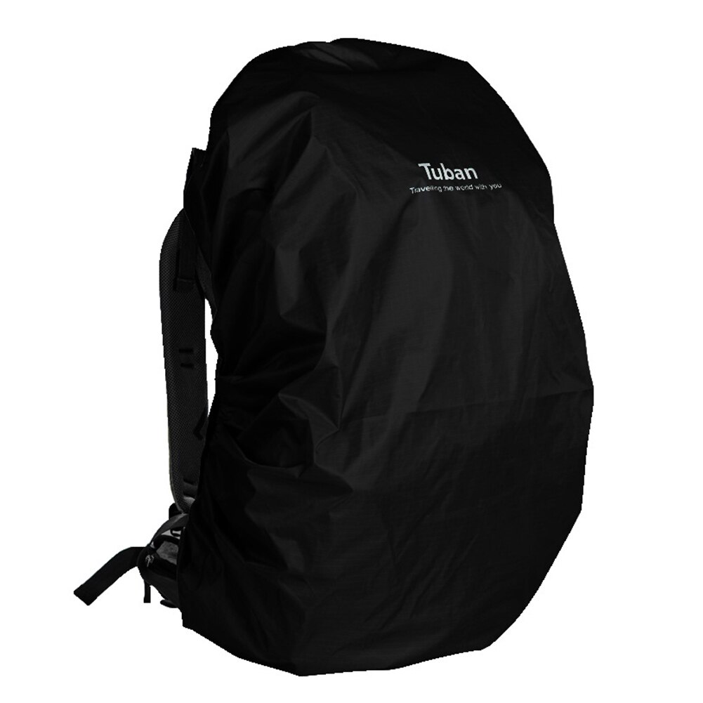 Rain Dust Tear Resistant Daily Backpack Cover Hiking Schoolbag Outdoor Sports Camping Rucksack 25-40L Protective Waterproof: Black