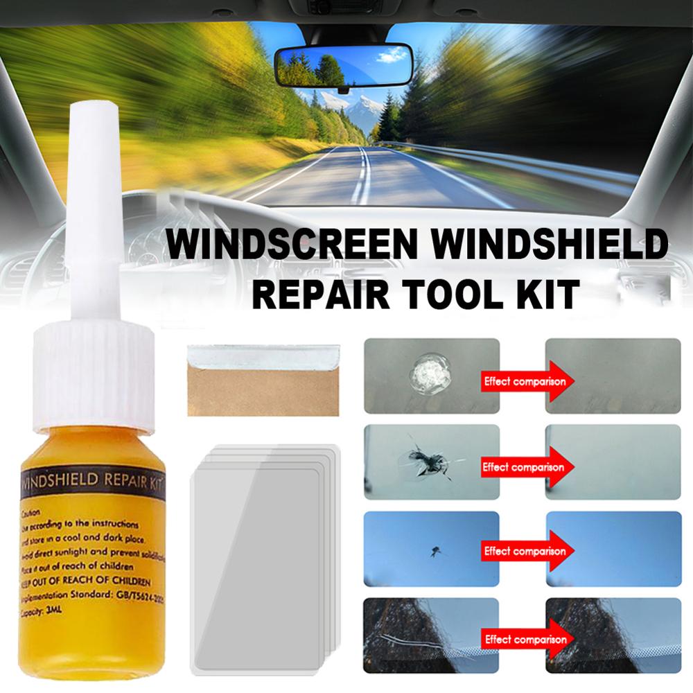 Car Windshield Repair Tool Automotive Glass Nano Repair Fluid Broken Glass Nano Repair Tool Set Crack Repair Tool Kit