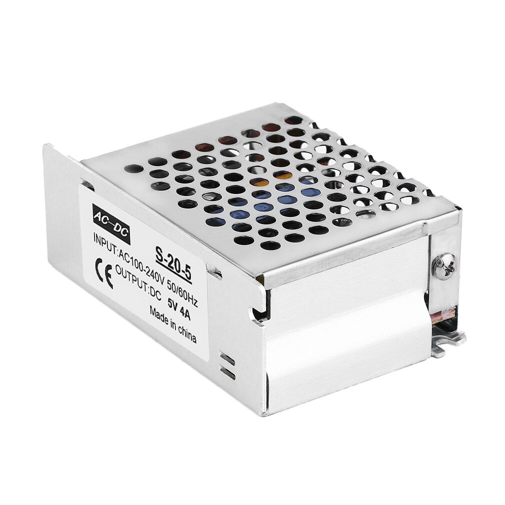 Professionele Dc 5V 4A Gereglementeerde Schakelende Voeding Transformator 100-240V 50/60Hz Ac Naar dc Voor Led Strip Licht