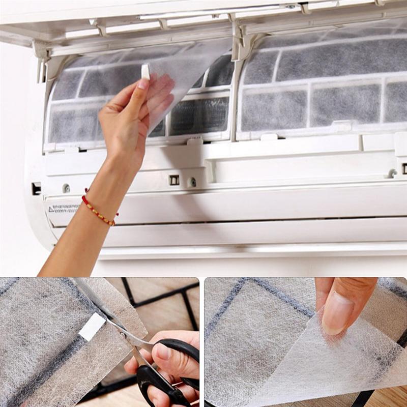Air Conditioning Cover Air Outlet Filter Home Dust Filter Air Purification Filter Paper Compartment Filter Paper Mesh 39x34cm