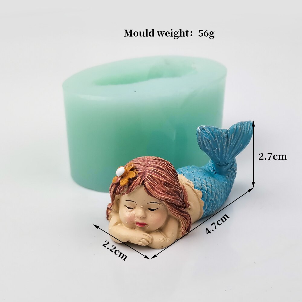 3D Angle Girl Human Body Forms For Candle Silicone Mold Fondant Cake Plaster Aroma DIY Handmade Household Decoration Craft Tool: TS0201