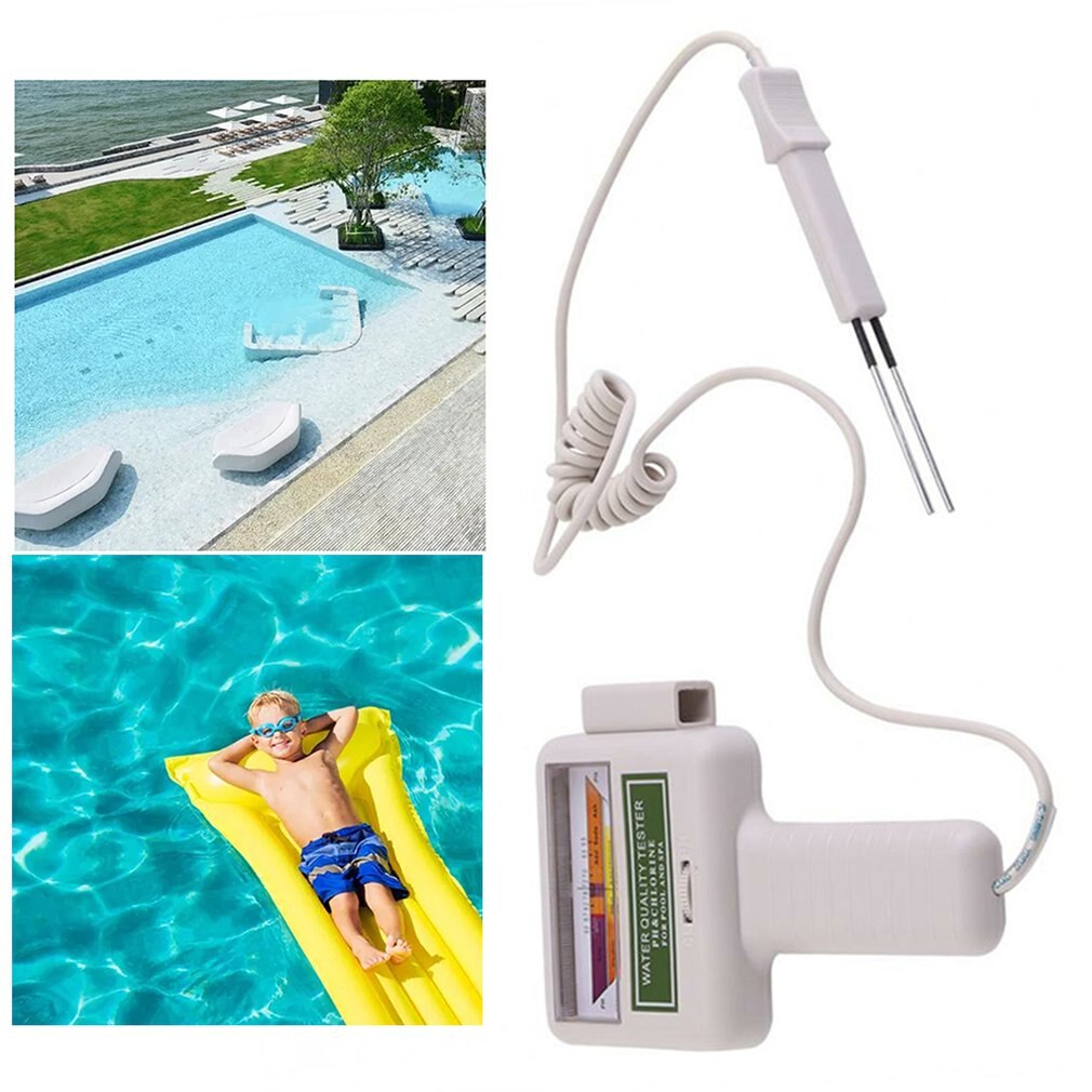 Pc101 ph/cl2 klortestare digital vattentestare bärbar pool spa akvarium ph-mätare testtillbehör
