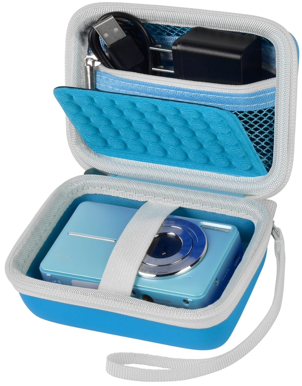 Vlogging Digital Camera Case Compatible with Sevenat/for AUTPIRLF/for Lecran/for AbergBest/for Aufoya/for Kodak Pixpro: Blue