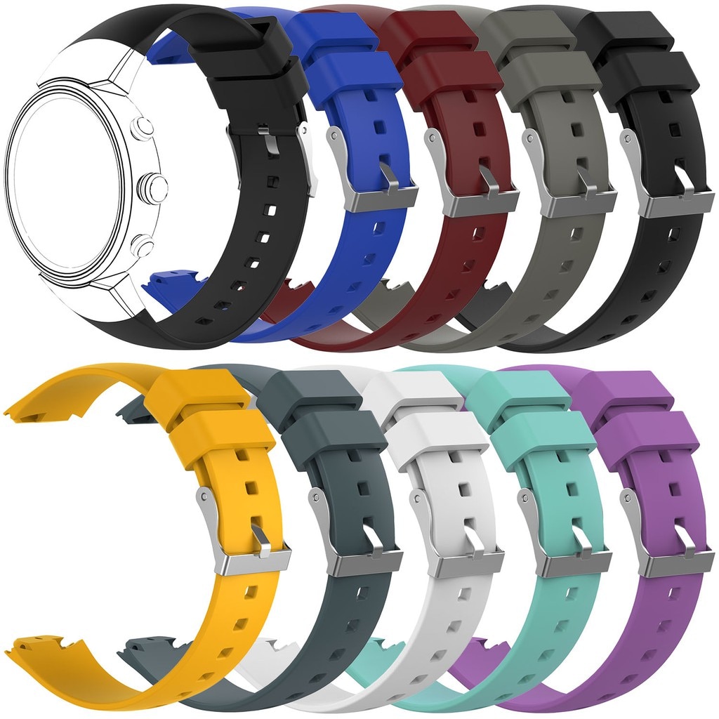 Eieuuk Accessoire Zachte Siliconen Gel Vervanging Horlogeband Band Armband Voor Asus Zenwatch 3 Smart Fitness Horloge