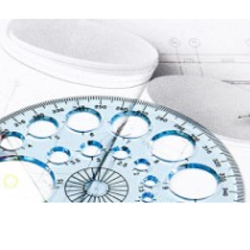 Joylive 360 gradskiva arkitektonisk ritning möbler inomhus geometrisk oval mall kurva plattan koordinat linjal