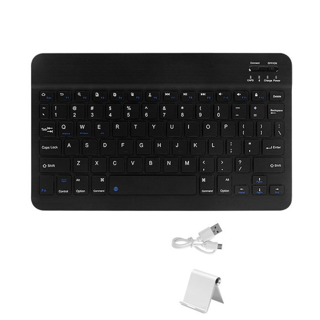 For iPad Bluetooth Keyboard Pro 11 Wireless Mini kawaii pink Keyboard and Mouse For Samsung Xiaomi blue iPad Keyboard Mouses: Black