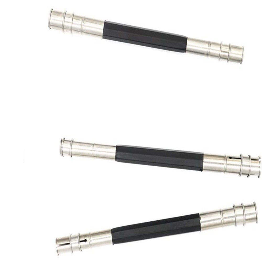 Adjustable Dual Head Extender Pencil Holder Lengthener Pencil Art Craft Hobby Makeup Eyeliner Pencil Sketch Write Drawing Tool: 3-Pieces