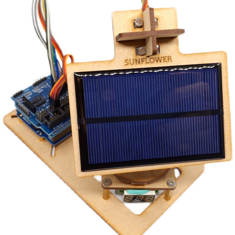 Intelligent Solar Light Tracking and Tracking Robot Maker Education Project Small Production DIY Steering Gear